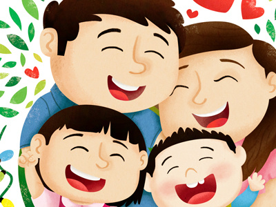 Family family happy illustration love