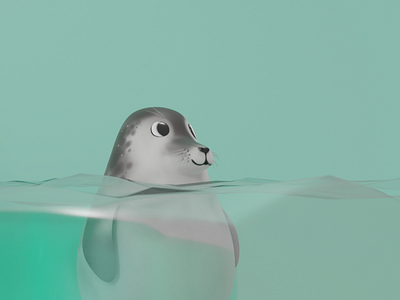 Seal - 02 3d art blender blender3d blendercycles cartoon character cute design digitalart illustration