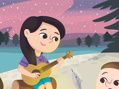 Campfire Friends campfire friends illustration