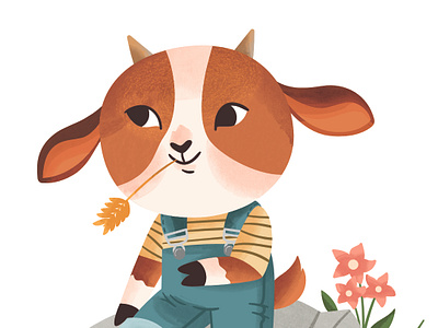 Billy affinitydesigner billygoat cartoon character cute illustration kid vector