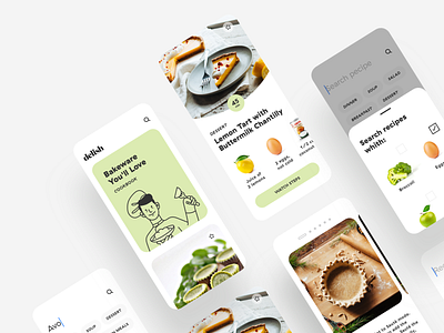 Recipe App app bakery design illustration ios mobile recipe recipe app ui ux