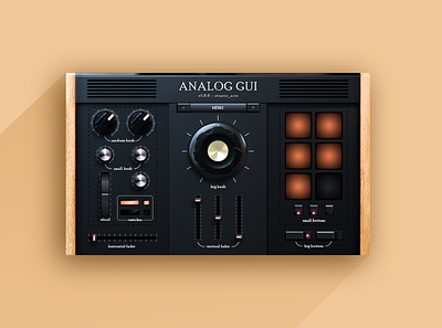 Analog GUI Kit adobexd app design graphic design gui plugin synth vst