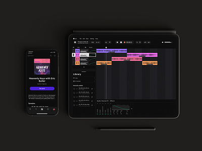 iPad DAW for Splice app application audio daw design effect gui interface music plugin sound ui vst
