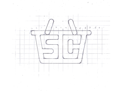 Logo Sketch for a shopping app