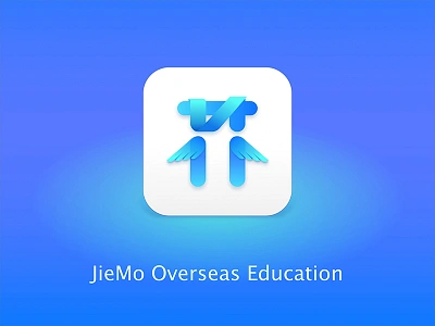 JieMo Overseas Education-Wing icon app icon jiemo ui wing 芥 许小拼