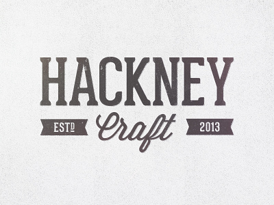Hackney Craft 2 beer brand craft hops print stamp