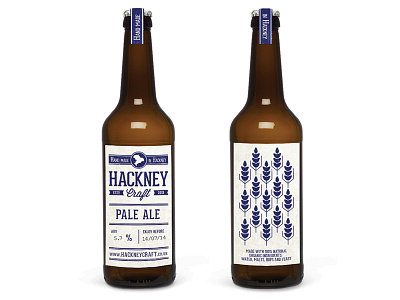 Hackney Craft - Bottle mock ale beer bottle hackney label london packaging print stamp