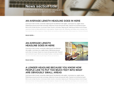 News page Template – 02 fade header images mock news page responsive template ui visual web website