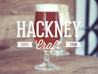 Hackney Craft beer brand brewery craft handcrafted lager logo love nano stamp