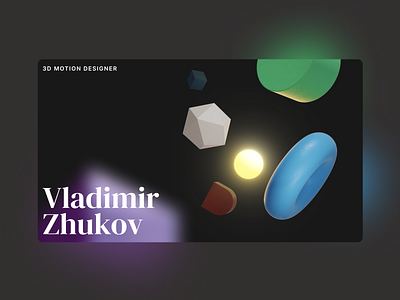 3D motion designer portfolio