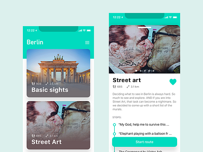 Walkion app design