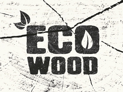 Logo Eco Wood branding logo logotype