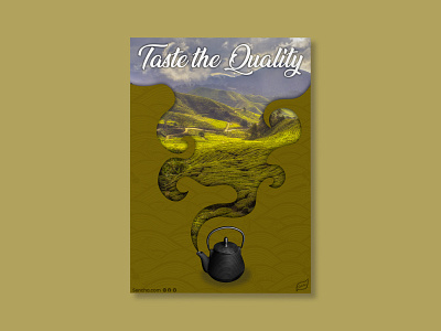 Tea Poster branding design graphic design illustration poster print vector