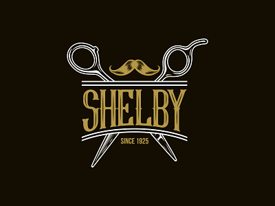 Shelby - Barber Logo brand identity branding design graphic design illustration logo vector