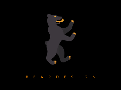 Bear Design Royal animal armoirie bear design logo luxe uxdesign vector