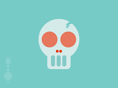 Dribbble Skull crâne death icon logo picto skull
