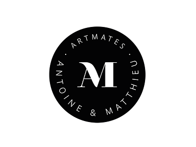 ArtMates creative branding design letter logo typography