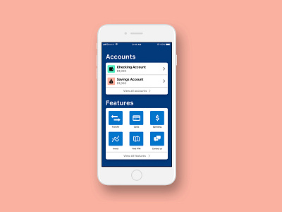 Bank App redesign bank app card ui fintech moble app redesign ui design