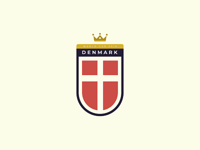 World Cup Logo Challenge - Denmark crest football national team soccer world cup 2018 world cup logo challenge
