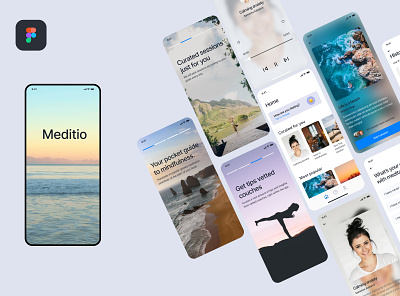 Meditio design figma ui ux