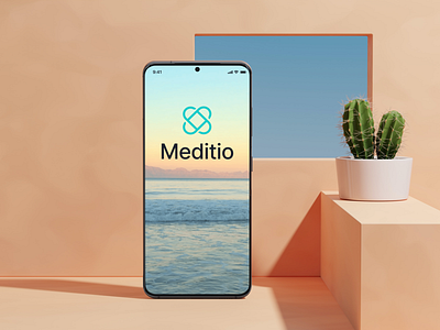 Meditio figma graphic design mobile app prototype ui