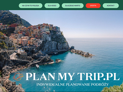 Plan My Trip.pl branding design figma prototype travel ui ux