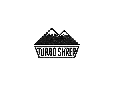 Turbo Shred Logo brand logo shred sketch snow snowboard snowboarding
