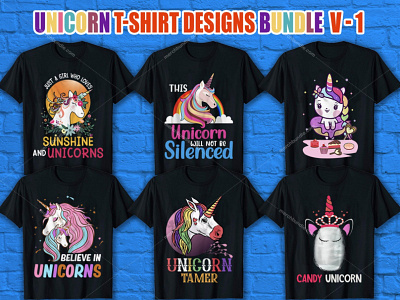 Unicorn T Shirt Design branding design graphic design illustration typography vector