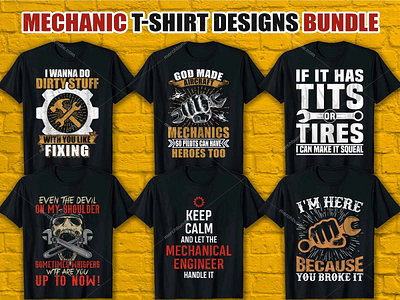 Mechanic T Shirt Design