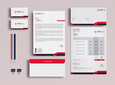Stationary Design branding design business stationary card corporate corporate brandign envelop expert id card illustration invoice