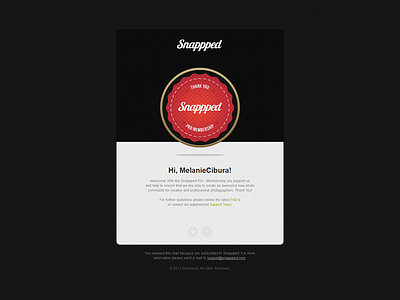 Snappped - Pro Membership E-Mail Design design e-mail membership pro snappped