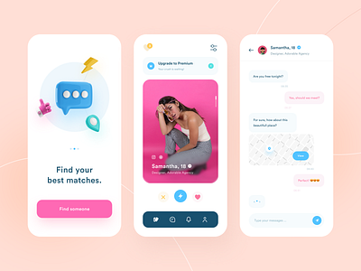 Download Dating App Designs Themes Templates And Downloadable Graphic Elements On Dribbble