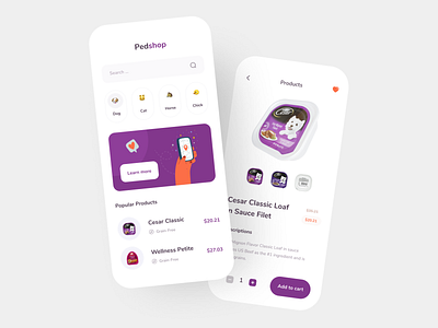 Pet Food and Product - Mobile App