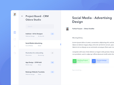 📪 Mail Dashboard - CRM crm dashboard email landing page mail message project task website