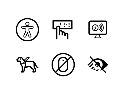 Accessibility Icons a11y accessibility design development icons inclusive usability web