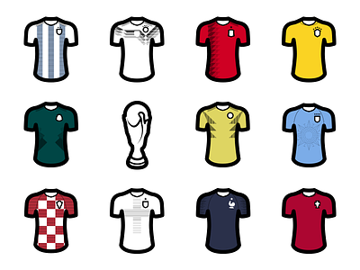 World Cup Icons football football kits icons jerseys soccer uniforms world cup