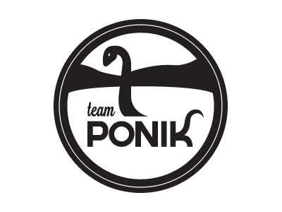 Ponik badge loch ness logo monster myth ponik team