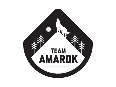 Amarok amarok badge howl logo myth team wolf