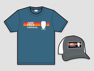 ABS Commercial T-Shirt & Trucker Hat brewery brewing brewing company brewing equipment hat swag t shirt t shirt design trucker hat