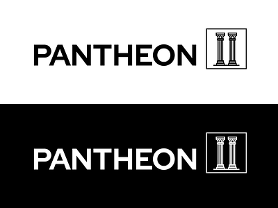 Pantheon II logo roman vector