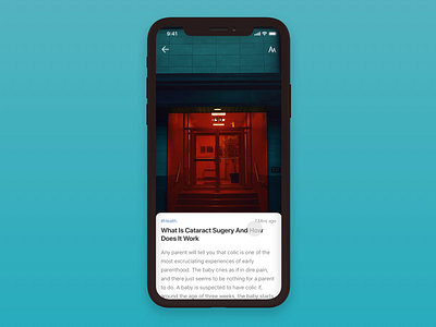 News detail page revision animation app interaction interface ios ios12 newsfeed ui ux