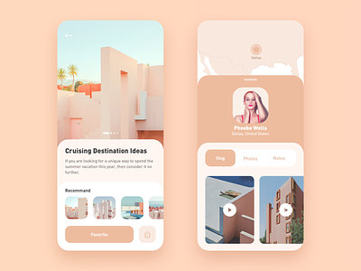 Travel App Concept android app concept interface ios light mobile travel ui