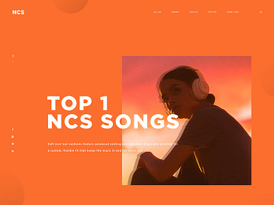 NCS Songs design ui