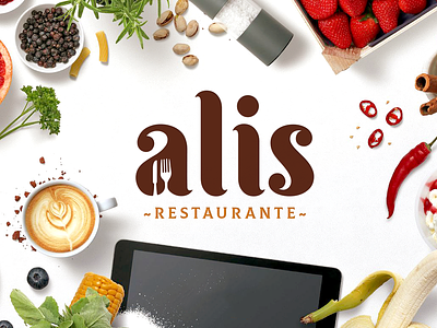 Logo Alis Restaurante branding logo typography