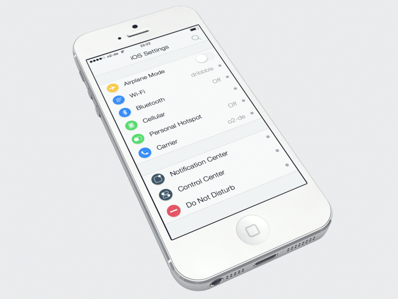 iOS 8 Settings Search & Redesign