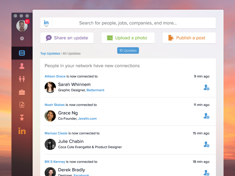 linkedin app for mac