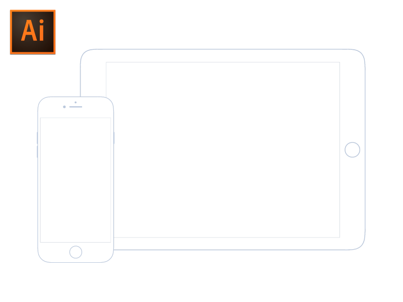 Download Illustrator iOS Wireframe Mockup by Christoph Fahlbusch on ...