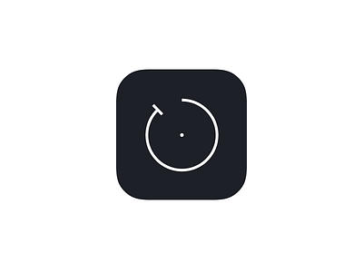 Minimal Timer iOS App Icon app app icon countdown icon illustrator ios icon minimal simple timer