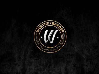 Wester Barber comp2 brand calligraphy design graphic identity illustration lettering logo typography