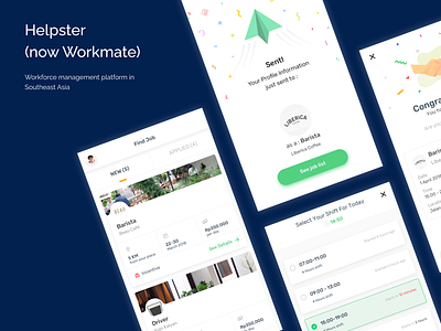 Helpster Redesign (now Workmate) design mobile mobiledesign ui uiux ux